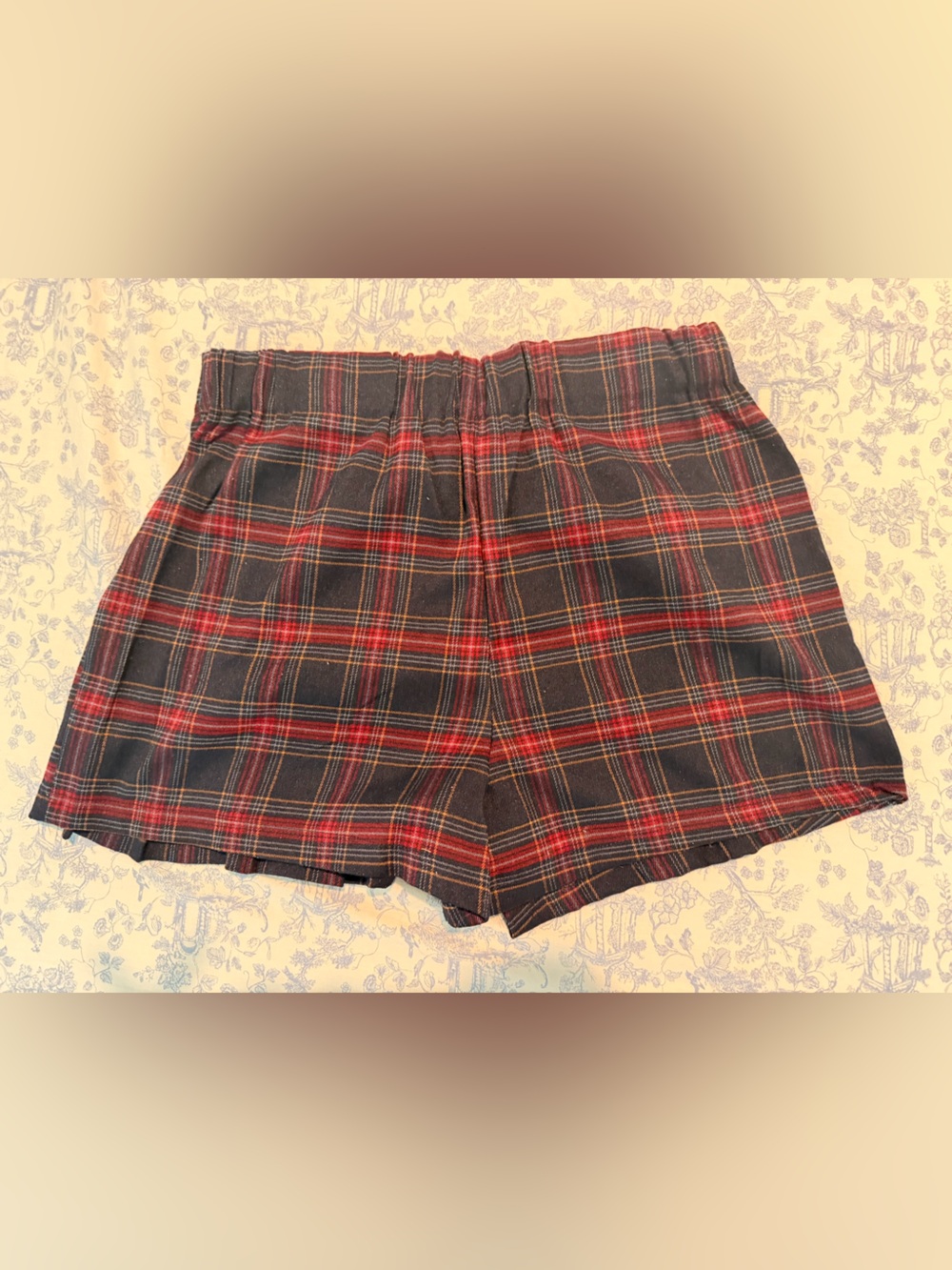 Cali Large Red and Navy Plaid Skort - Picture 3 of 3